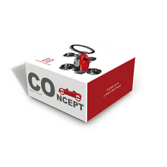 MTM - Schlüsselschlüssel - Rennwagen rot -schwarz - Schlüsselringe