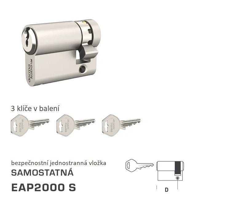 Dormakaba DK - EAP2000 S Einseitige - separate Sicherheitseinsätze - BT3
