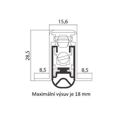 CO - 1800 xns Schwellenwertverlängerungsschiene