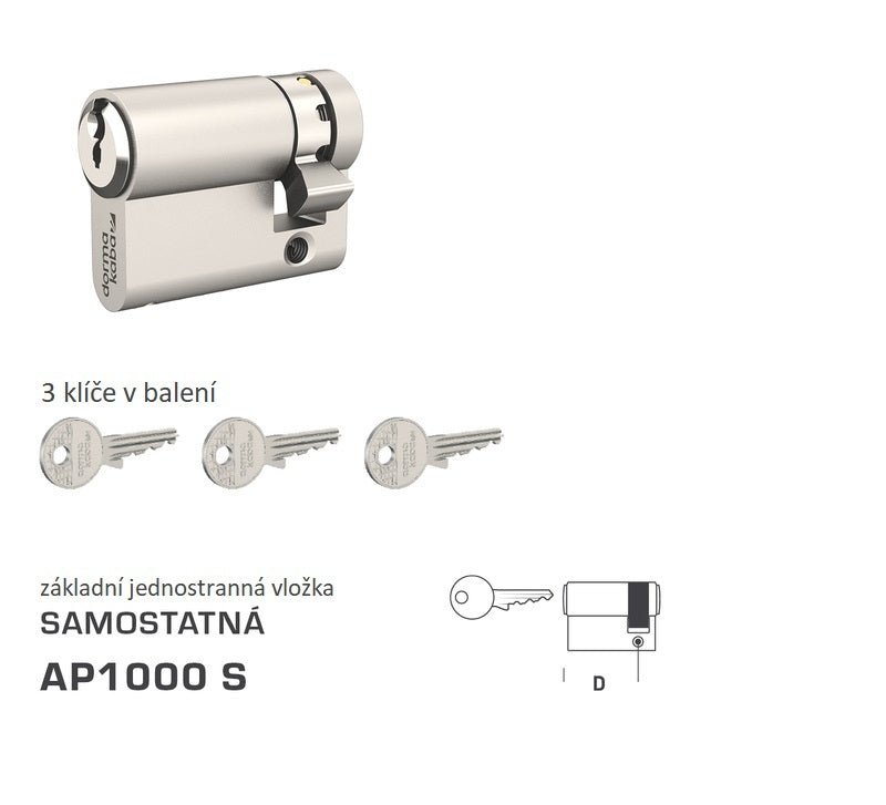 DORMAKABA DK - AP1000 S Einseitige - separate Konstruktionseinsätze