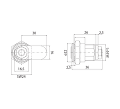 Dormakaba DK - Box Lock Penta Plus S/US BMZ - Mailbox -Zubehör