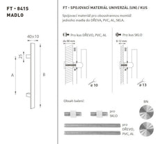 FT - Code K41S 40x10 mm UN PCs - geradeaus