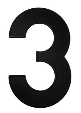 M.P MP - Hausnummer "3" - 152 mm