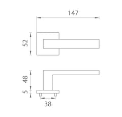 AS - TILIA - HR 5S - Griffe auf quadratischen Rosetten.