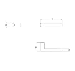 Langweiliger - Verum Italy VM - Baar - Minimalistische Griffe ohne Rosetten