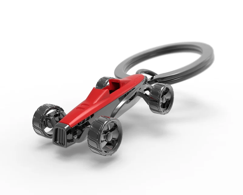 MTM - Schlüsselschlüssel - Rennwagen rot -schwarz - Schlüsselringe