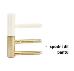 Ov - nicht einstellbares unteres Scharnier 101/15