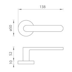Colombo CB - Stimmung eins - r - Handles auf runden Rosetten
