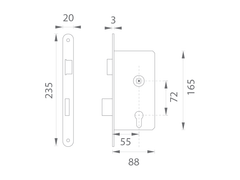 Dormakaba DK - Mechanische Panikschloss 182 "D" - Öffnen