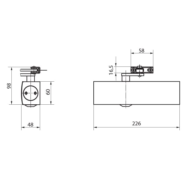GZ - TS 2000 V Self -Closous -Rahmen