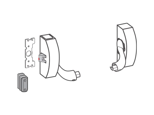 Dormakaba DK - Komponenten Panikbeschläge Montageplatte - PHA 2102F
