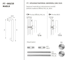 Ft - Handlungscode K02 â â â ° ¡â · ¹ã † â € â € â € â € 25 mm UN PC - runder gerade Griff