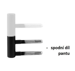 Ov - nicht einstellbares unteres Scharnier 101/15