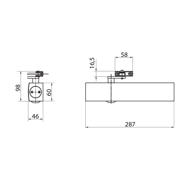 GZ - TS 4000 Hanger Selfcloser