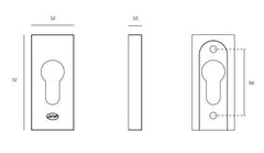 JNF - Sicherheit Rose - UHR - in.04.35.RT - Sicherheit und verstärkte Rosetten