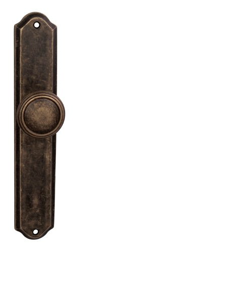 Ni - Rama - Knauf Auf Schild - gerade Kugeln auf ovalen Schildern