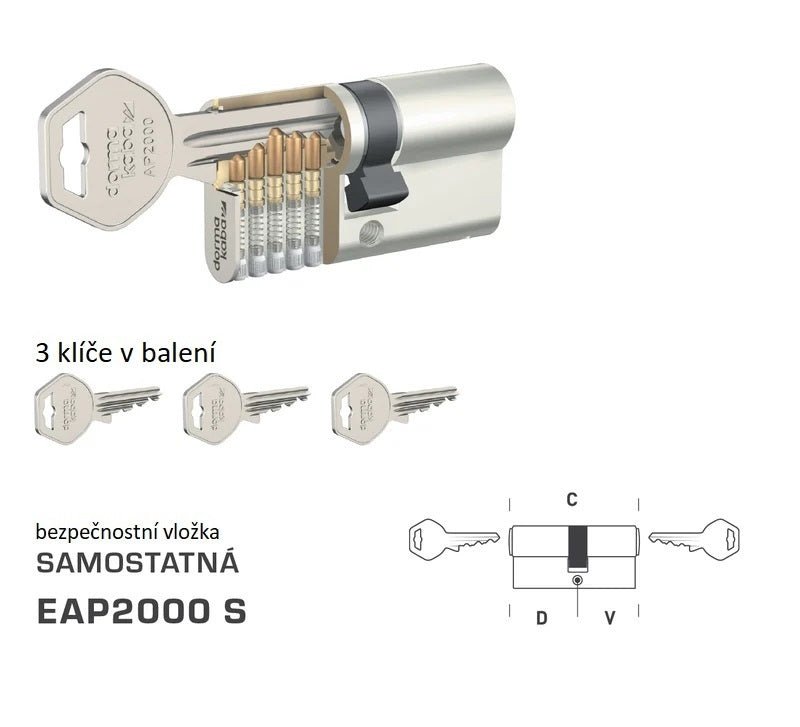 Dormakaba DK - EAP2000 S - Separate Sicherheitseinsätze - BT3