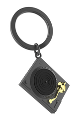 MTM - Key FOB - Plattenspieler Schwarz - Schlüsselringe