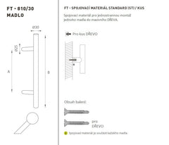 FT - CODE K10 30 mM ST PC handeln Türgriff
