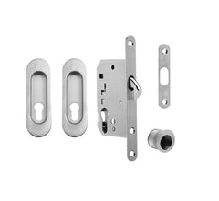 Ft - ovale Schiebetür Set - PZ / D - Muscheln und Griffe für Schiebetüren