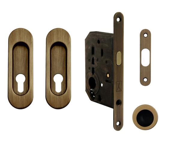 Ft - Ovales Schiebetür Set - Pz / D.