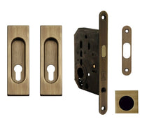 Ft - quadratische Schiebetür Set - PZ / D.