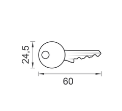 DORMAKABA DK - AP1000 US -alerzahnschlüssel - GK - AP1000 -Tasten