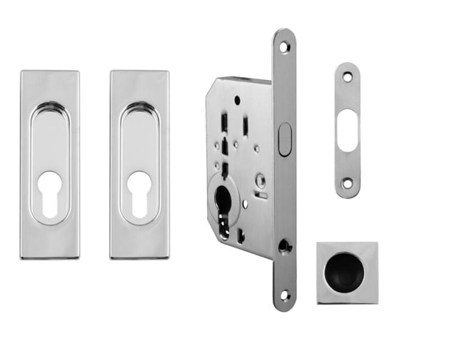 Ft - quadratische Schiebetür Set - PZ / D.