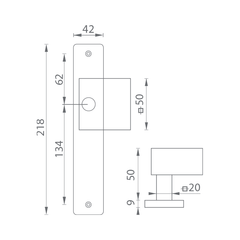 M.p MP - fester Griff - Sh - Griffe auf ovalen Schildern versetzt