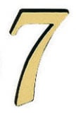 LR - Hausnummer "7" - 120 mm