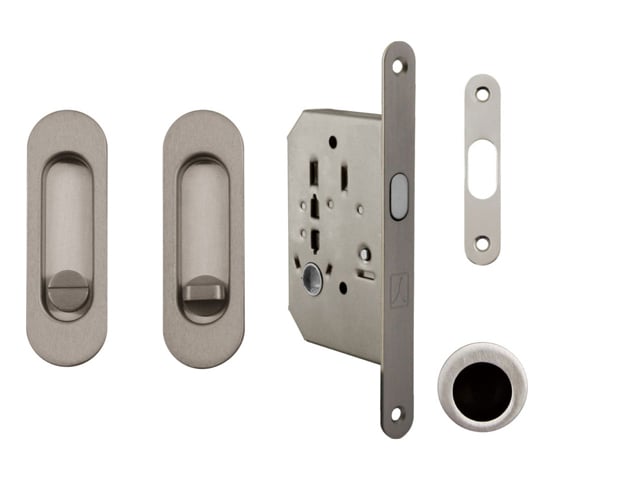 Ft - Ovales Schiebetür Set - WC