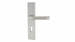 NEO Titanium K+G -External Door Handle on a Backplate