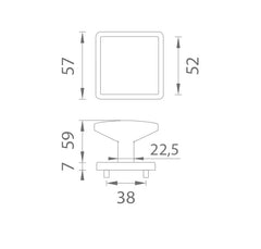 Als - Querca -Handle Türgriff - HR 7s