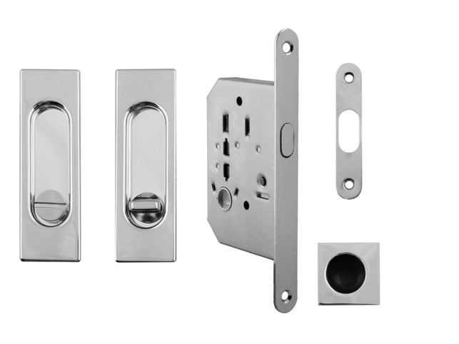 Ft - quadratisches Schiebetür Set - WC