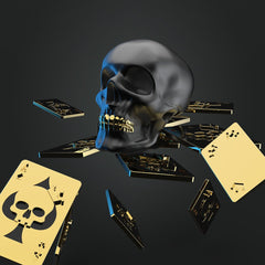 MTM - Schlüsselfob - Schwarzer Schädel - Schlüsselringe