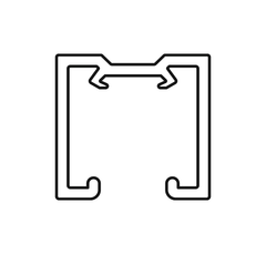 SC - Aluminiumprofil 100 Stille bis zu 120 kg MB, Art.0196