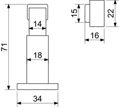 Magnetischer Türstopper  RDS.050