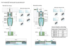 SC - Sliding System Series 100 Stummes Glas mit 80 kg SP