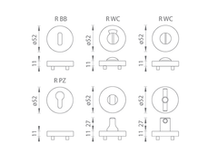 Tupai ti - Rozeta Round Rosette - R.