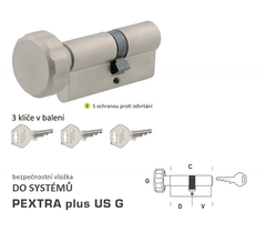 DORMAKABA DK - PEXTRA PLUS Us G - mit Taste - Systemsicherheitseinsätze - BT4