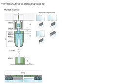 SC - Sliding System Series 100 Stummes Glas mit 100 kg sp