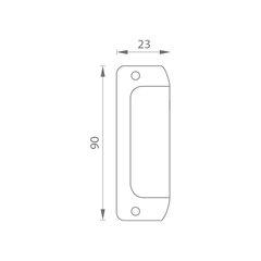 Ba - Madelko 3810 - Muscheln und Griffe für Schiebetüren