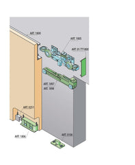 SC - Sliding System -Serie versteckt 40/80 kg Sp