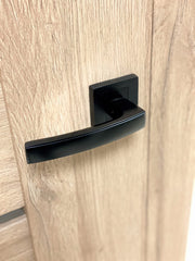 Infinity Line Hermes KHR B00 Schwarz - Türgriff auf quadratischer Rosette