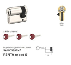 DORMAKABA DK - Penta Cross Einseitiger - separate Sicherheitseinsätze - BT4