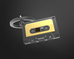MTM - Schlüsselschlüssel - Kassette Gold -Black - Schlüsselringe