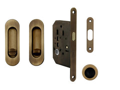 Ft - Ovales Schiebetür Set - WC