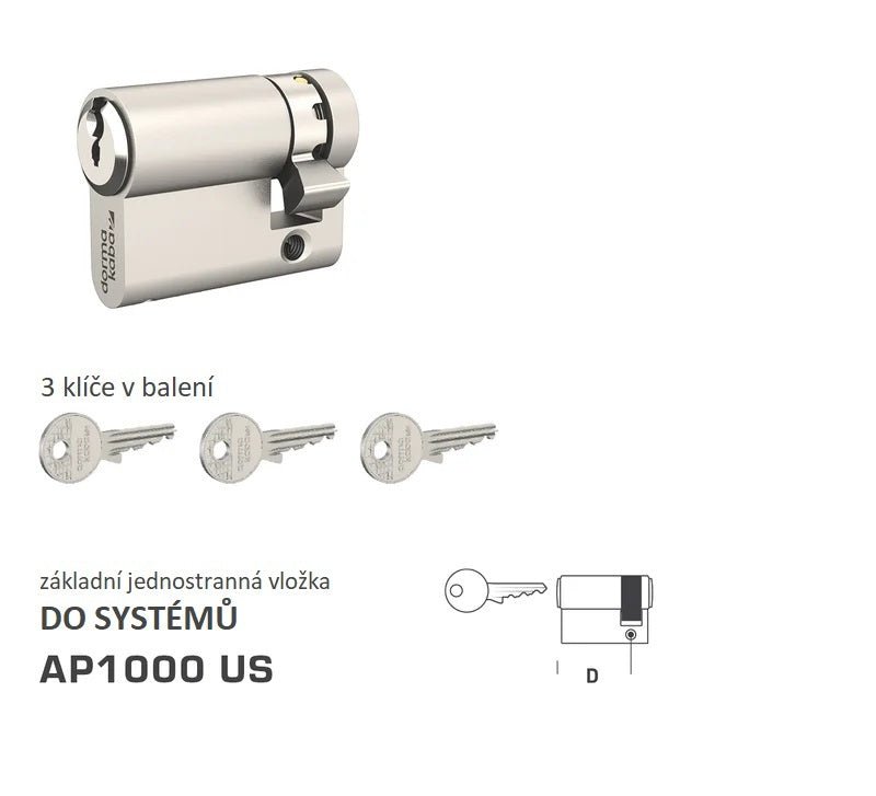 Dormakaba DK - AP1000 US Einseitiger - Systemgebäudeeinsätze
