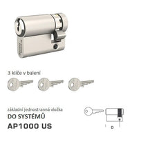 Dormakaba DK - AP1000 US Einseitiger - Systemgebäudeeinsätze