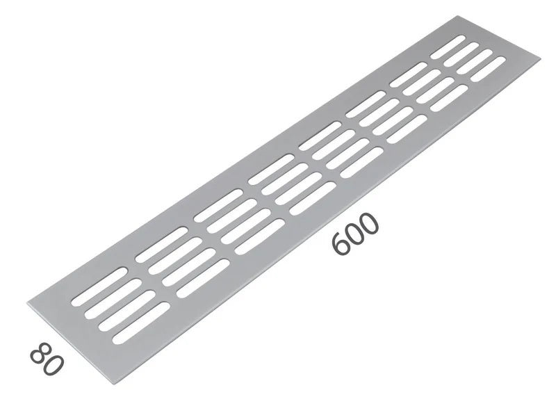 SRL - Alfa Lüftungsgrillbreite 80 x 600 mm - Grillsbreite 80 mm
